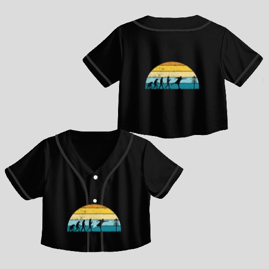 Disc Golf Disc Golfing Player Ultimate Frisbee Crop Top Baseball Jerseys