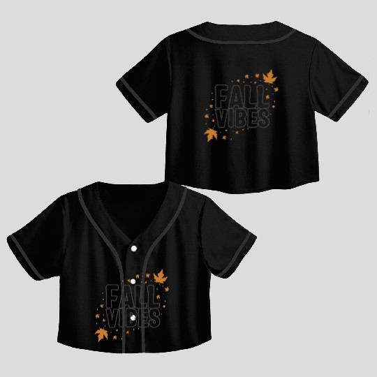 Halloween Theme Fall Vibes Coffee Lover Mug Gift, Crop Top Baseball Jerseys