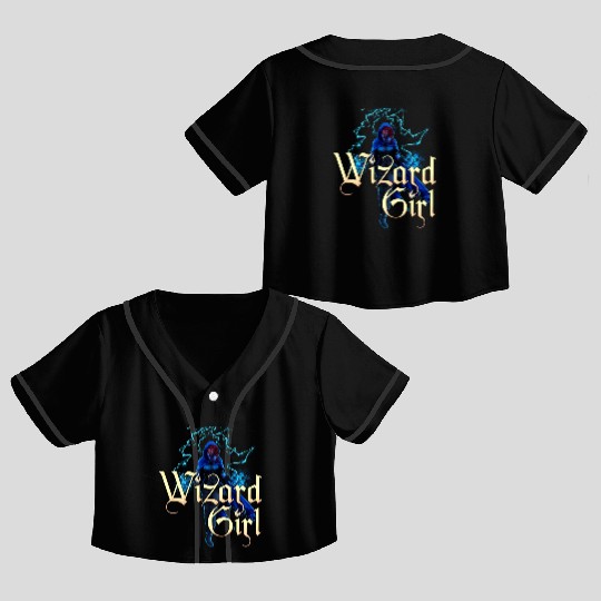 Wizard Girl Crop Top Baseball Jerseys