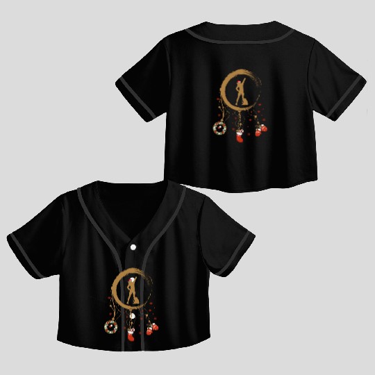 Winter dreamcatcher Christmas Hiking Crop Top Baseball Jerseys