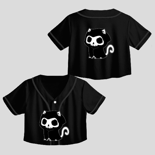 Animal Rides Horror Crop Top Baseball Jerseys