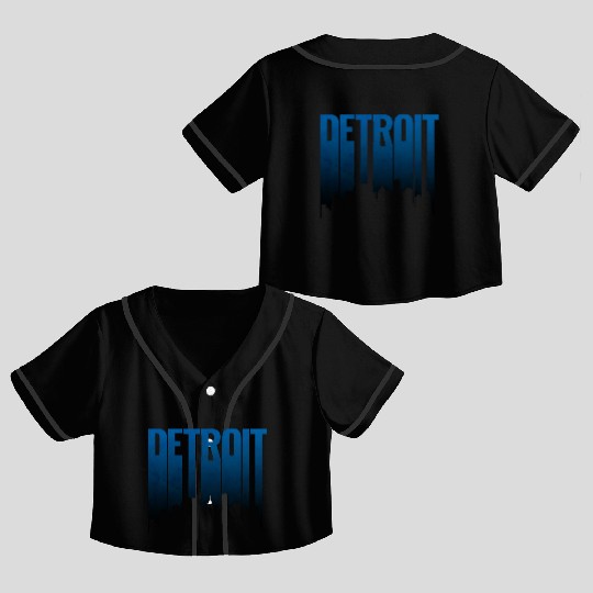 Detroit Michigan Crop Top Baseball Jerseys