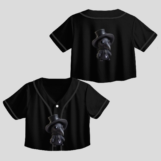 Plague Doctor Killer Crop Top Baseball Jerseys