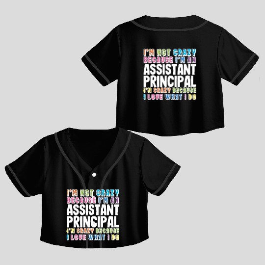 Assistant Principal Crop Top Baseball Jerseys