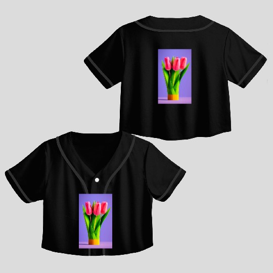 Tulips Crop Top Baseball Jerseys