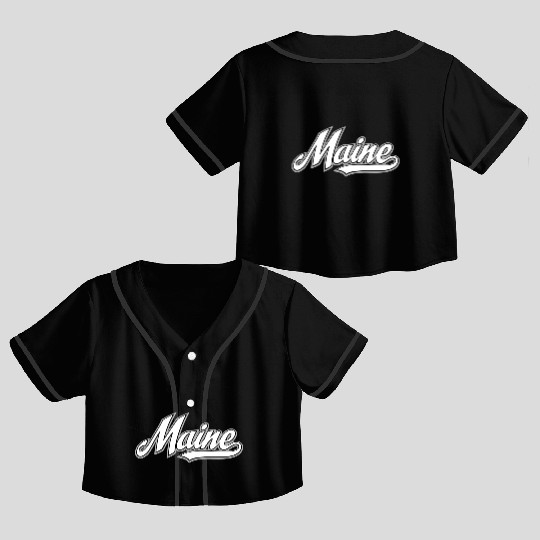 Maine Crop Top Baseball Jerseys