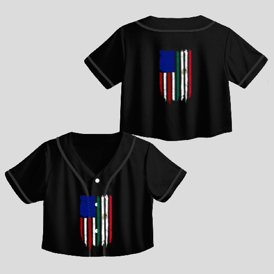 US Immigrant Indigenous USA Immigrants america Crop Top Baseball Jerseys