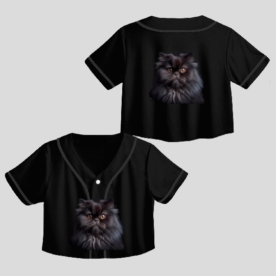 Persian Cat - A Sweet Gift Idea For All Cat Crop Top Baseball Jerseys