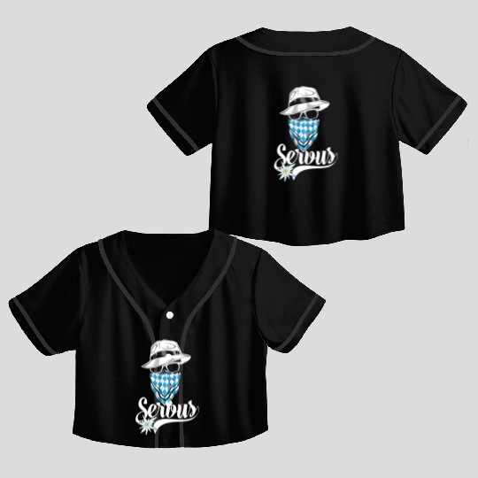 Bavarian Outlaw - Servus Bavaria Crop Top Baseball Jerseys
