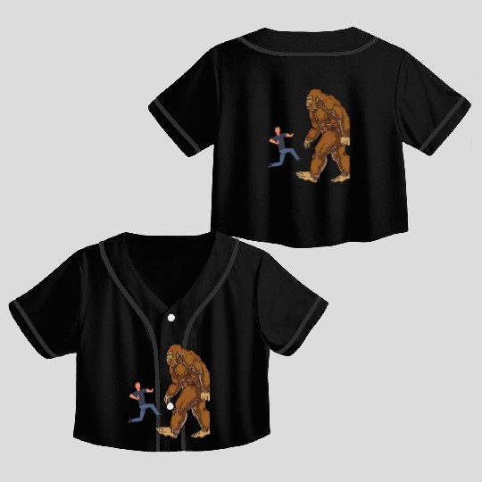 BIGFOOT RUN! Crop Top Baseball Jerseys