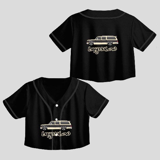 layinlow Santa Fe Tan Crop Top Baseball Jerseys