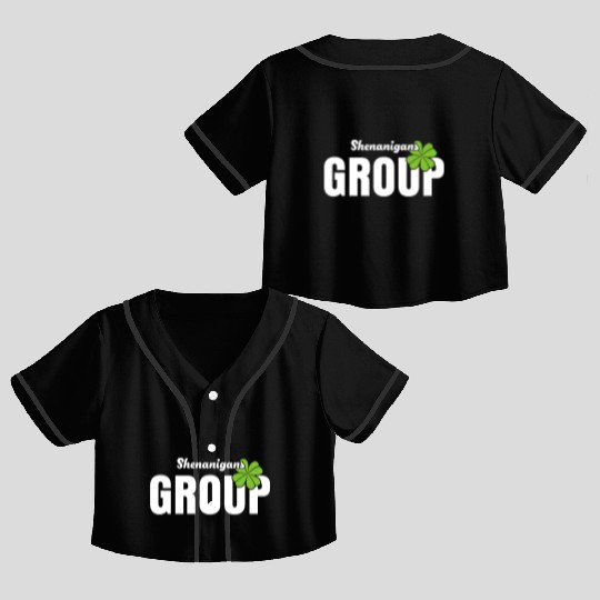 Shenanigans Group Crop Top Baseball Jerseys