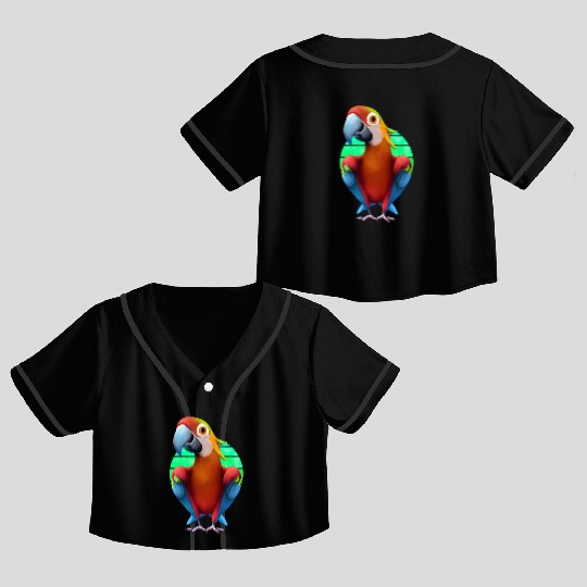 Macaw Crop Top Baseball Jerseys