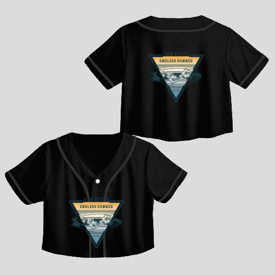 san diego endless summer Crop Top Baseball Jerseys