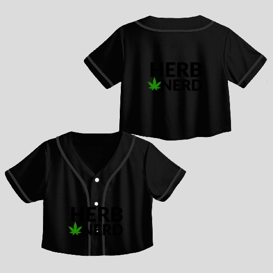 HERB NERD Crop Top Baseball Jerseys