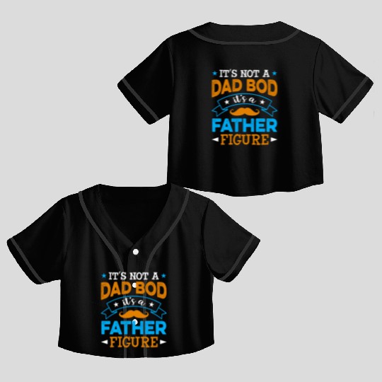 Dad Father Papa Sublimation Crop Top Baseball Jerseys