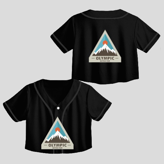 Olympic National Park Crop Top Baseball Jerseys