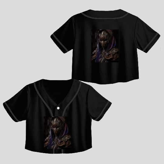 Dark Necromancer Crop Top Baseball Jerseys