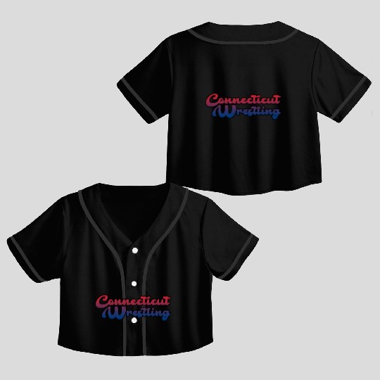 Connecticut Wrestling Crop Top Baseball Jerseys