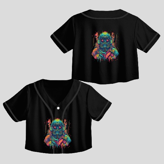 Ape-stronaut Crop Top Baseball Jerseys