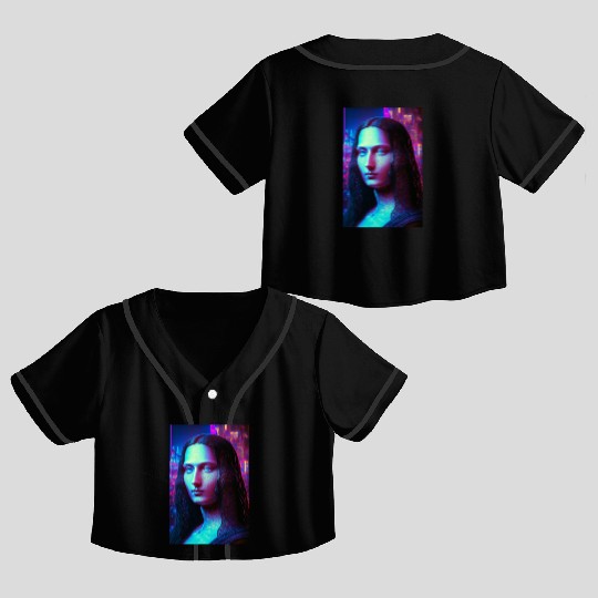Mona lisa in future Crop Top Baseball Jerseys