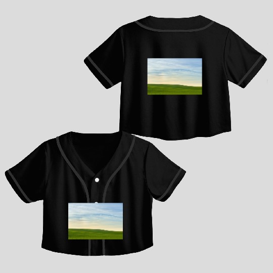 Peaceful Serenity In Nature Crop Top Baseball Jerseys