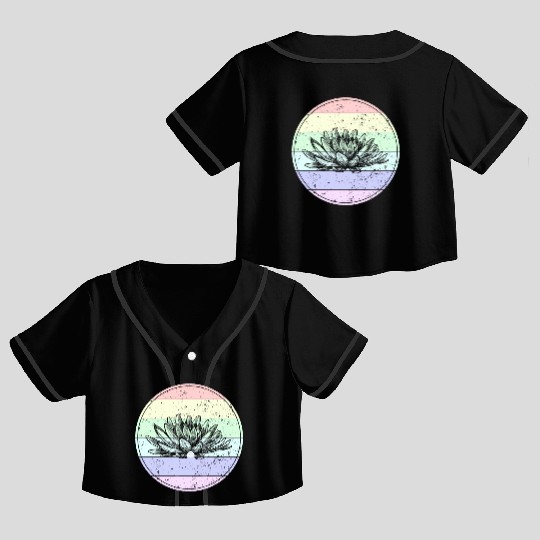 Lotus vintage - Lotus - Lotus - Buddhist Crop Top Baseball Jerseys