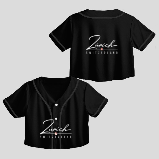 Zurich Switzerland For Crop Top Baseball Jerseys