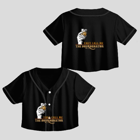 Booze Drinkers Bourbon Drinkers Whiskey Beer Bourb Crop Top Baseball Jerseys