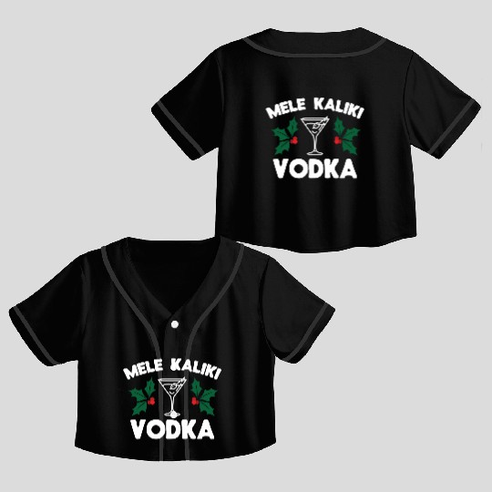Mele Kaliki Vodka Kalikimaka Crop Top Baseball Jerseys
