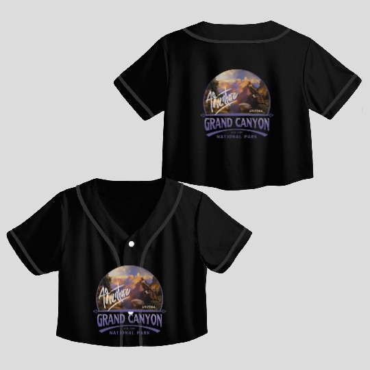 Grand Canyon National Park Arizonna Crop Top Baseball Jerseys