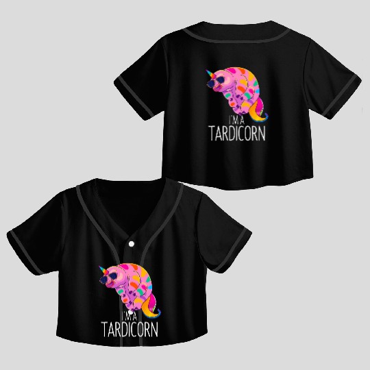 Water Bear Unicorn Tardigrade Science Microbiology Crop Top Baseball Jerseys