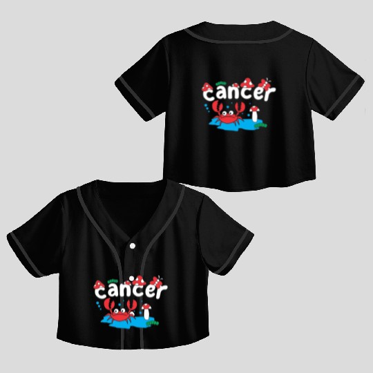 CANCER ZODIAC Crop Top Baseball Jerseys