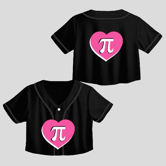 Happy Pi Day For Math Or Teachers Crop Top Baseball Jerseys