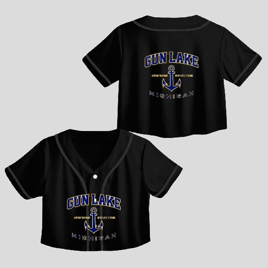 Gun Lake Mi For Crop Top Baseball Jerseys