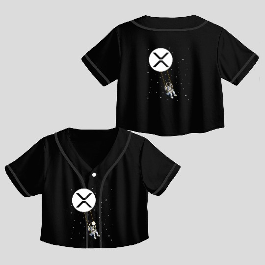 Ripple Swing Xrp Trader Cryptocurrency Moon Crop Top Baseball Jerseys