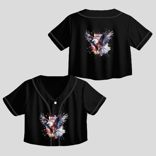 Eagle 4Th July Independent Day Crop Top Baseball Jerseys