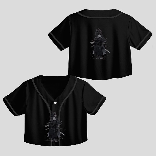 Samurai Shadow Crop Top Baseball Jerseys