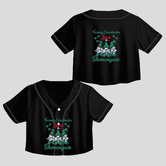 Training Coordinator St. Patrick's Day Crop Top Baseball Jerseys