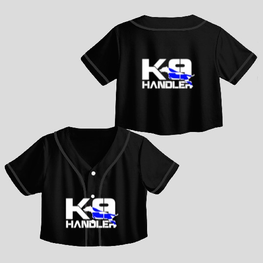K-9 Handler Police Sheriff Cops Law Enforcement Crop Top Baseball Jerseys