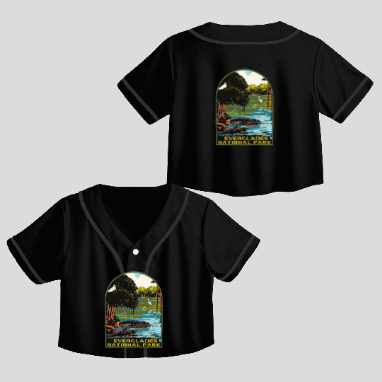 everglades national park Crop Top Baseball Jerseys