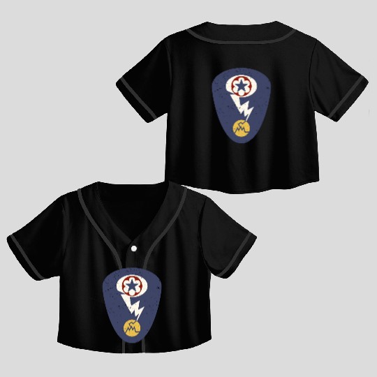 Manhattan Project Insignia Los Alamos, Nuclear WW2 Crop Top Baseball Jerseys
