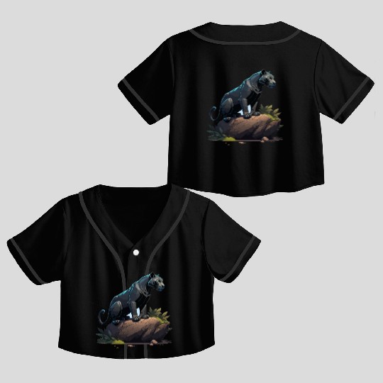 black panther Crop Top Baseball Jerseys