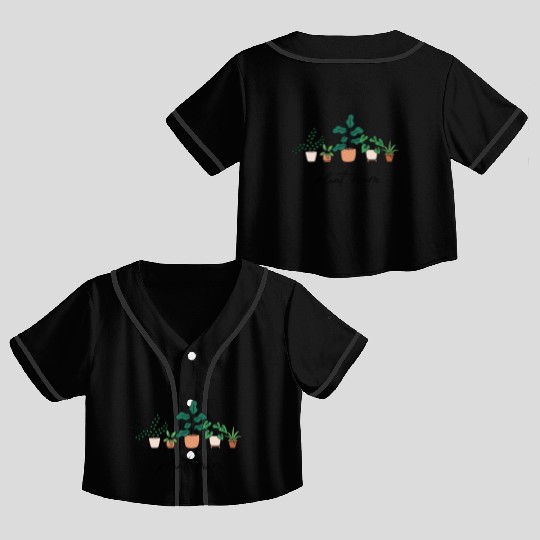 Plant Mom Crop Top Baseball Jerseys