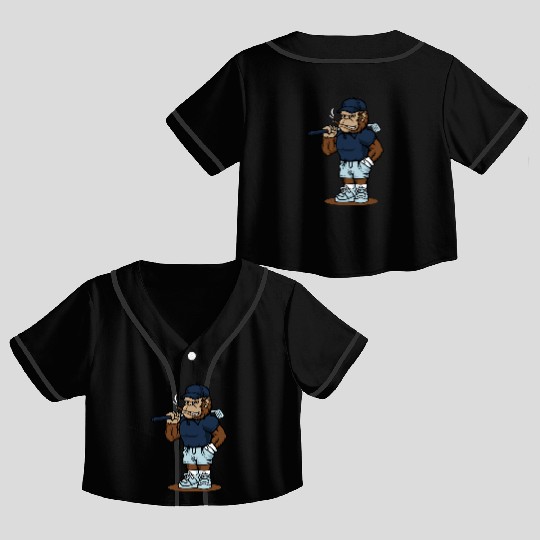 Ape Golf Crop Top Baseball Jerseys