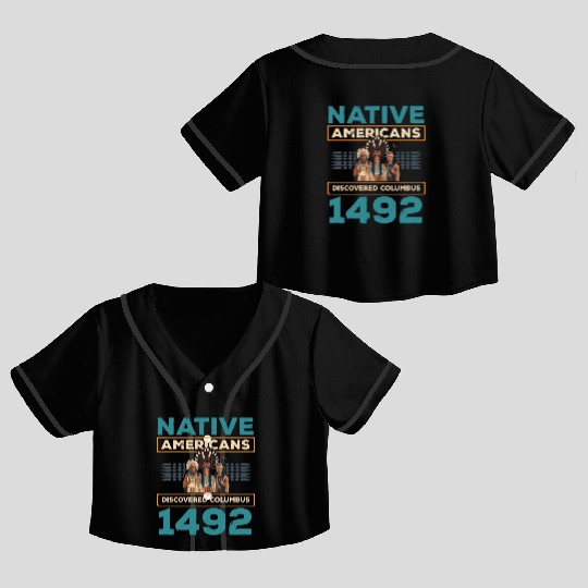 Aboriginal Indians Indigenous Native American Day Crop Top Baseball Jerseys