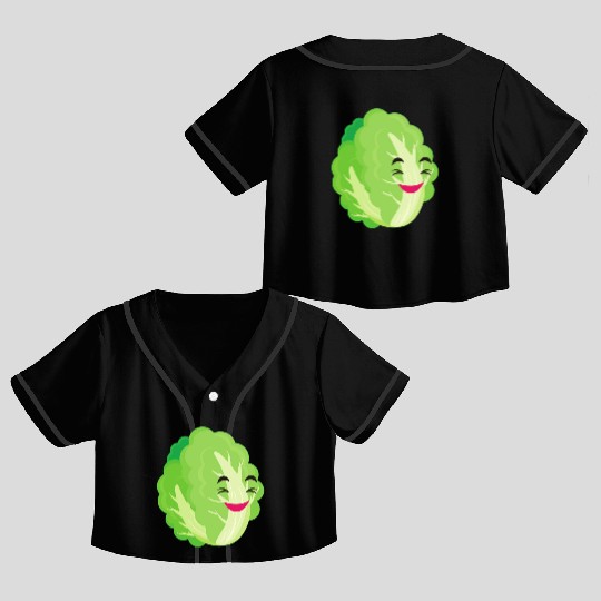 lettuce green Crop Top Baseball Jerseys