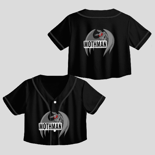 Mothman Crop Top Baseball Jerseys