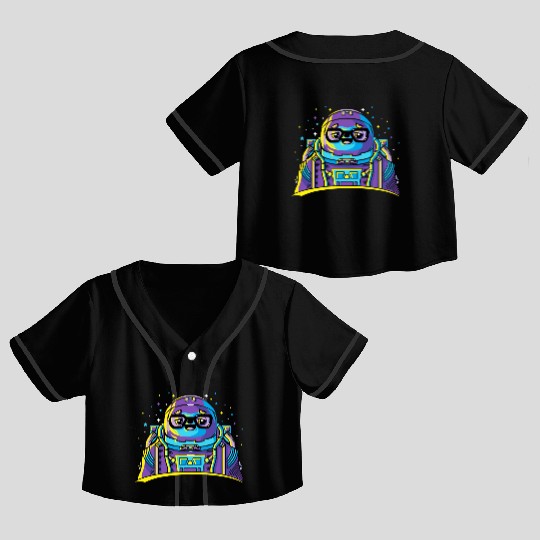 Astro Sloth Crop Top Baseball Jerseys