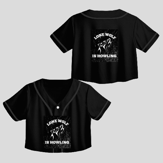 LONE WOLF Crop Top Baseball Jerseys